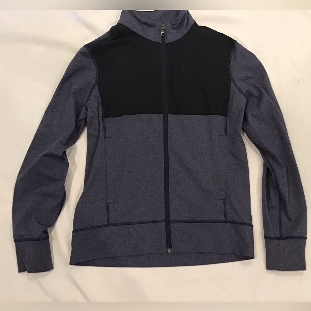 Lululemon men's Post Session Zip Front in heathered inkwell Size Small